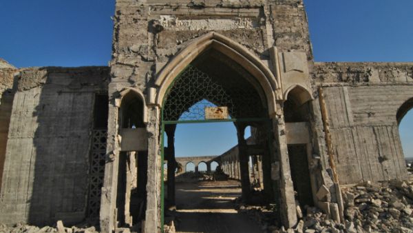 Destroyed grave of Prophet Jonah, Iraq, Mosul. (Lena Ha / Shutterstock)