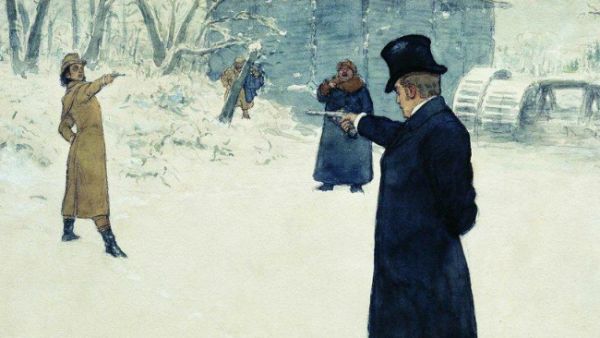 Ilya Repin's painting of "Eugene Onegin."