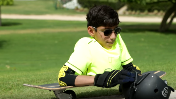 Ghanim, a genuine champ. (YouTube / Paralympic Games)