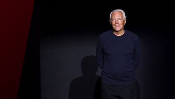 Giorgio Armani at Milan Fashion Week. (Andreas SOLARO / AFP)