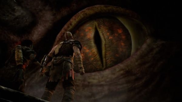 Kratos stares into the eye of death. Death blinks. (Sony Computer Entertainment)