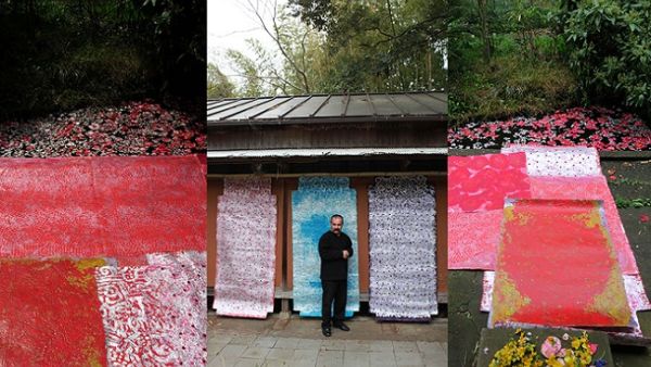 Himat Ali with some of his works. (HimatAli.com)