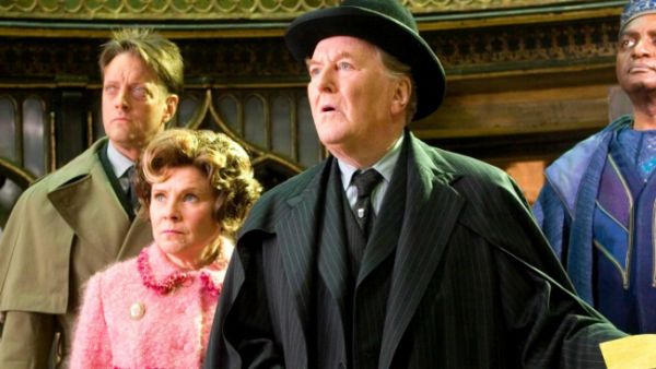 Actor Robert Hardy as Cornelius Fudge. (Warner Bros. Entertainment, Inc.)