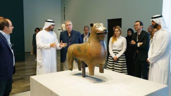 Louvre Abu Dhabi’s masterpieces were highlighted such as the Bactrian “princess" from Central Asia (source: Instagram - @louvreabudhabi)