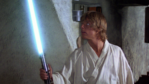 Originally called "laser swords." (Lucasfilm)