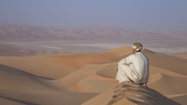 The Abu Dhabi desert. (Katiekk / Shutterstock.com)