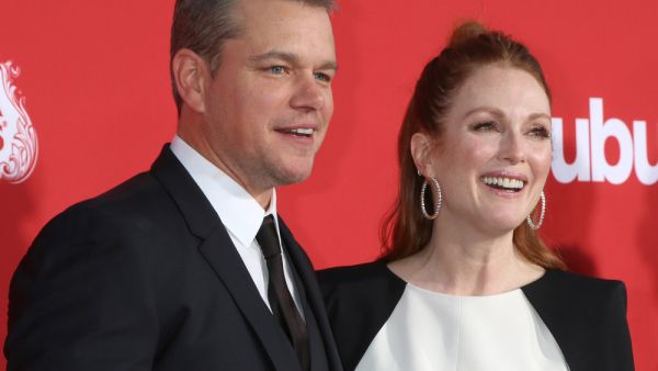 Matt Damon and Julianne Moore, spanker and spankee (and Julianne Moore). (Kathy Hutchins / Shutterstock.com)