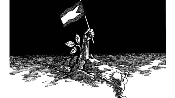 Defiance. (Work by Naji al-Ali)