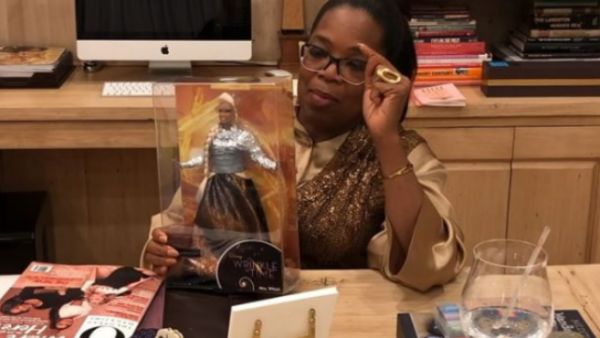 The 64-year-old media mogul and actress said in an Instagram video Saturday that she loves the "action figure" Mattel made of her character, Mrs. Which. (@oprah - Instagram)