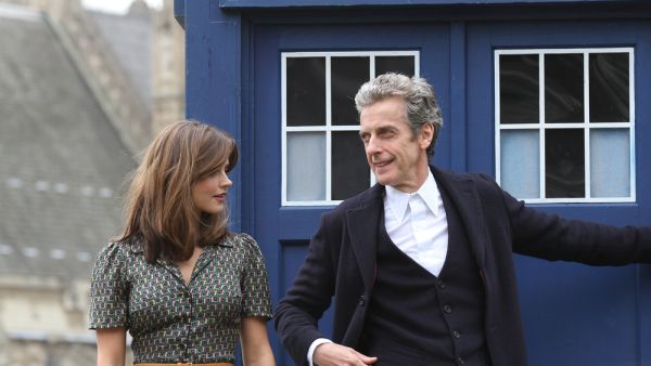 Peter Capaldi and Jenna Coleman, former Doctor Who stars. (Twocoms / Shutterstock.com)