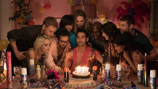 The Sense8 cast in happier times: not sensating their imminent cancellation. (Netflix)
