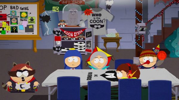 That "Who is the Coon?" shirt? Not the racism bit. (Ubisoft)