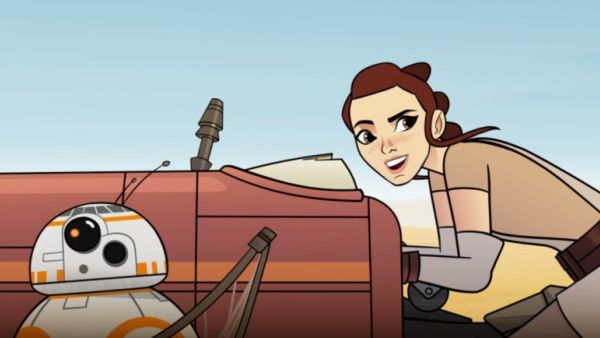 Rey's got a plan. (YouTube / Disney)