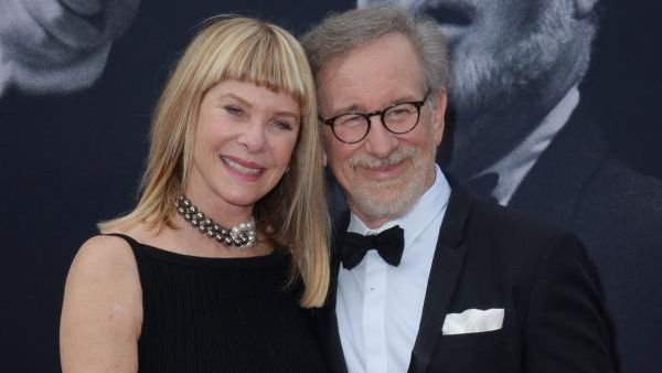 Steven Spielberg with actress Kate Capshaw, his wife. (Jim Ruymen / UPI)