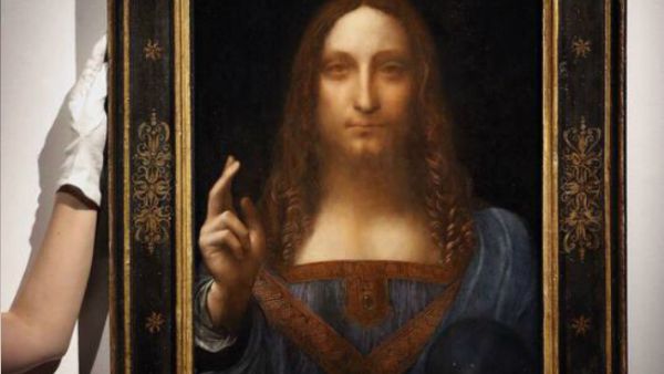 Leonardo Da Vinci’s Salvator Mundi; the world’s most expensive painting, is going to be exhibited at Abu Dhabi’s Louvre. (Source: twitter - @Louvre Abu Dhabi)