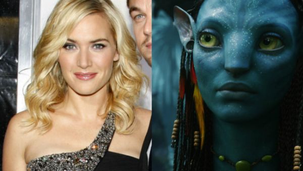 Kate Winslet and Avatar's Neytiri, portrayed by Zoe Saldana. (Tinseltown / Shutterstock.com / 20th Century Fox)