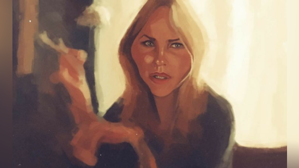 A painting of Shereen Reda by Muhammad Labib. (Instagram / shereenredaofficial)