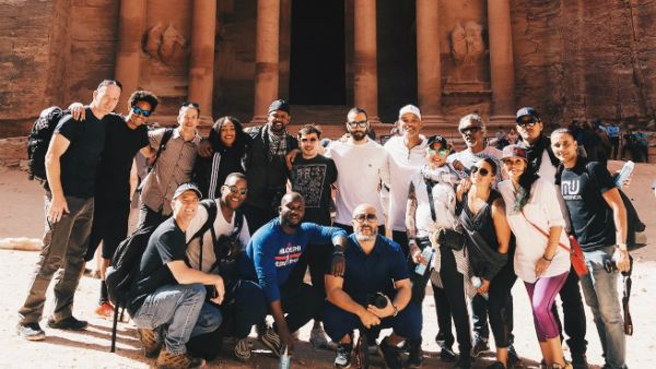 The crew of Disney's upcoming Aladdin remake—including Will Smith—were filming in Petra! (Facebook / Will Smith)
