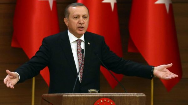 Turkish President Recep Tayyip Erdogan has urged the US and its allies to cut ties with the Kurdish PYD, and now wants them excluded from the ceasefire. (AFP/File)