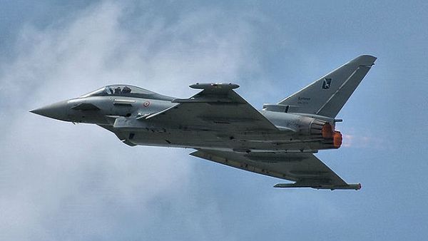 File photo of a Eurofighter Typhoon warplane. (Wikimedia)