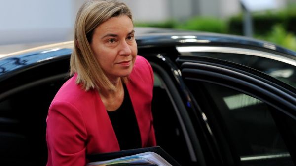 EU foreign policy chief Federica Mogherini called on Lebanon to elect a new president, saying the country's protracted political crisis put its sovereignty and stability at risk. (AFP/File)
