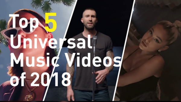 Here are our top 5 picks of universal music videos that were highly viewed and celebrated in 2018.