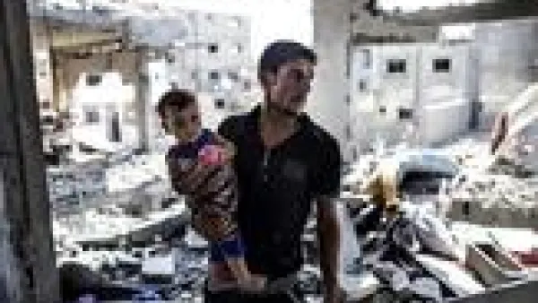 The Gaza offensive, which killed more than 2,200 Palestinians and 71 Israelis this summer, left most of Gaza's infrastructure and homes destroyed and sparked the international community to raise over $5 billion in aid resources. (AFP/File)