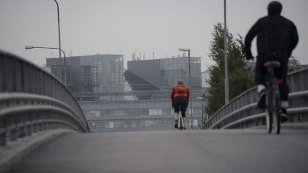 Cyclists sharing the road. [AFP]