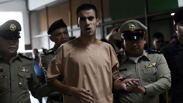 The refugee cut a desperate figure as he plead his case (Photo: goal.com)