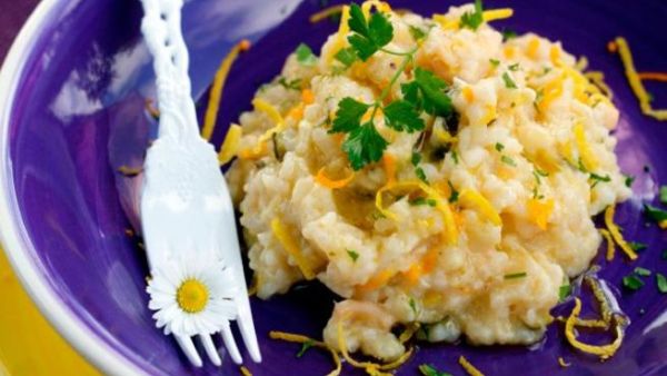 ريزوتو بالكالاماري والليمون