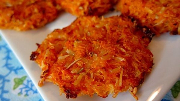 أقراص البطاطا الحلوة