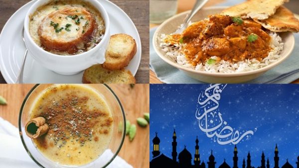 شوربة البصل، الدجاج بالكاري وسموثي التمر المنعش