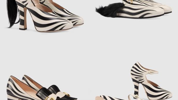 مجموعة غوتشي بالابيض والاسود