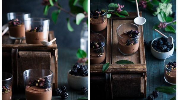 موس الشوكولاته الخال من الالبان