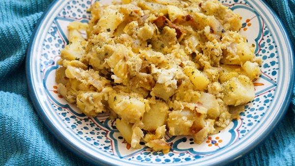 مفركة البطاطا والبيض