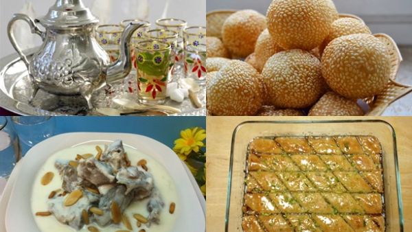 كرات البطاطا الحلوة، الشاكرية والبقلاوة باللوز