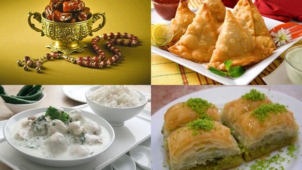 سمبوسك باللحم، شيش برك وبقلاوة