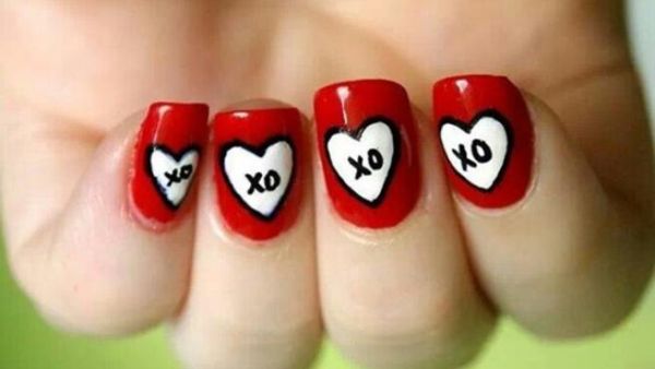 أظافرك جميلة وتكملك في الفالانتين