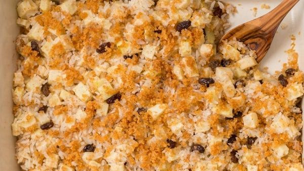 بودنغ التفاح والأرز