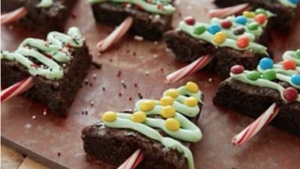 براونيز شجرة عيد الميلاد