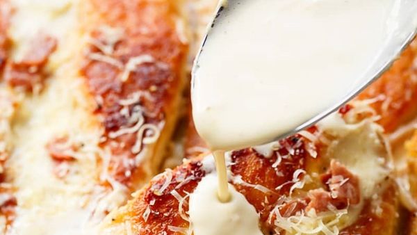 دجاج بارميزان كاربونارا