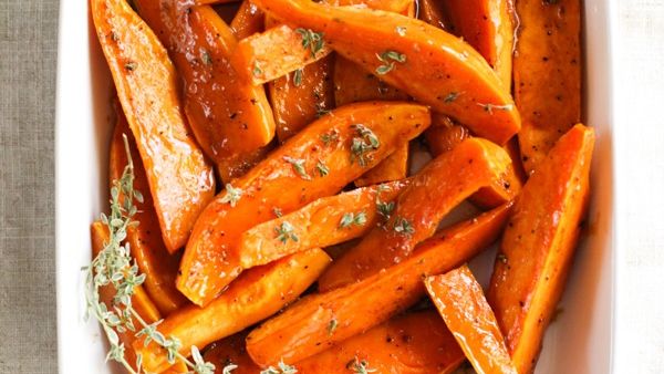 بطاطا حلوة مقلية بالزبدة