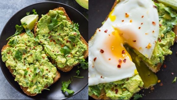 فطور صحي: افوكادو وبيض مقلي