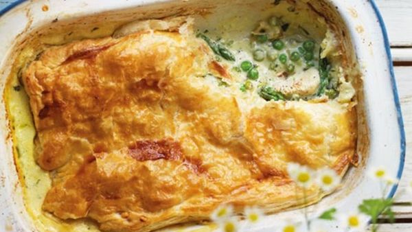  فطيرة الدجاج بالهليون