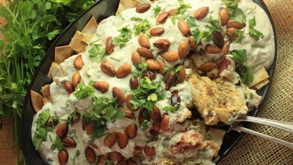 فتة شاورما الدجاج