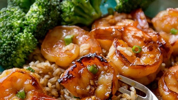 روبيان بالعسل الثوم