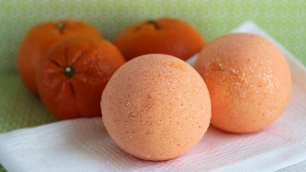 كرات البرتقال الفوارة للاستحمام