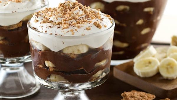 بودنغ بالشوكولاتة والموز