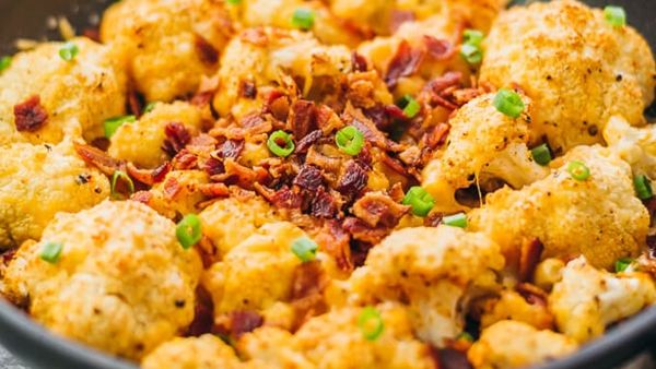 القرنبيط المحمص مع الجبن