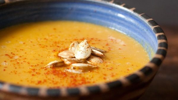 حساء القرع الحار